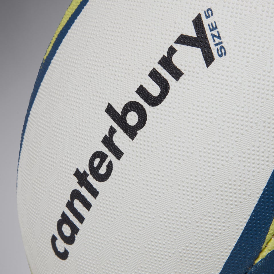 CCCE-C (Canterbury mentre rugby ball white/lime blue) 32691521