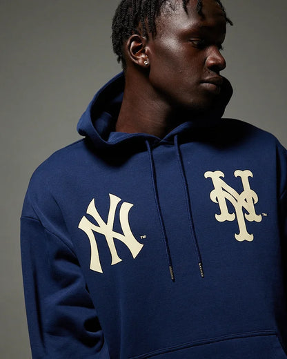 NEA-D9 (New era subway series oversize new york yankees X new york mets hoodie night shift navy) 52496500