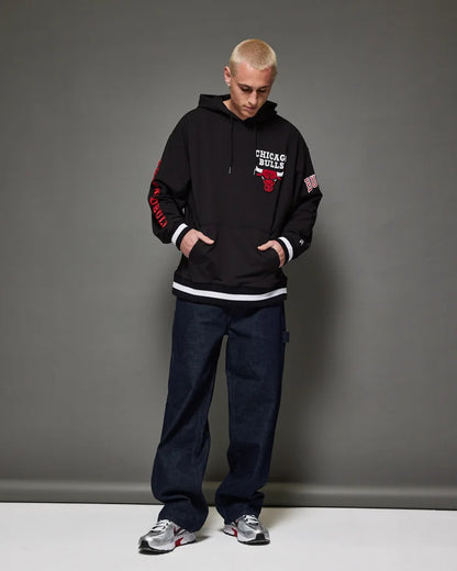 NEA-B9 (New era oversize higher grade chicago bulls hoodie team colours) 52498000