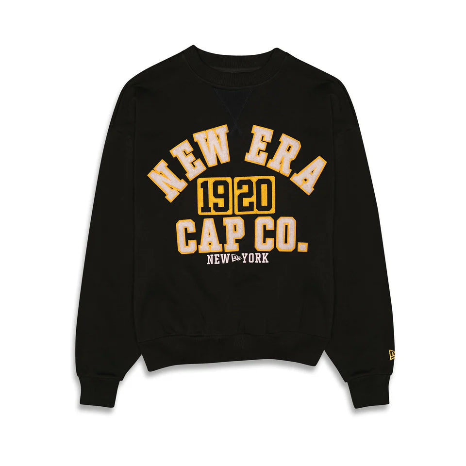 NEA-D10 (New era cap co. college crewneck black/white/gold) 82496500