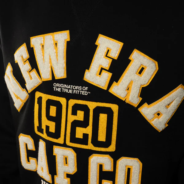 NEA-D10 (New era cap co. college crewneck black/white/gold) 82496500