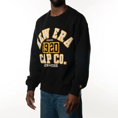 NEA-D10 (New era cap co. college crewneck black/white/gold) 82496500