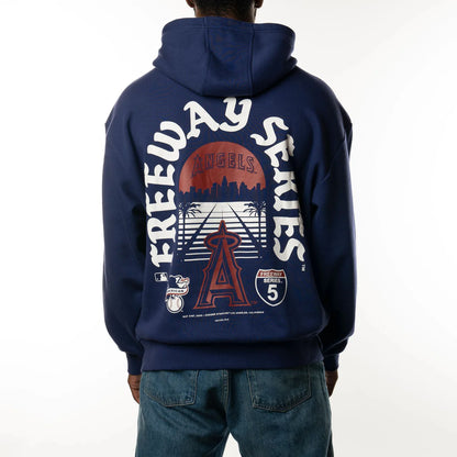 NEA-L9 (New era mlb rivals la angels freeway oversize hoodie dark royal) 72496500