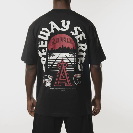 NEA-W11 (New era  los angeles angels freeway series oversize t-shirt black) 72592800