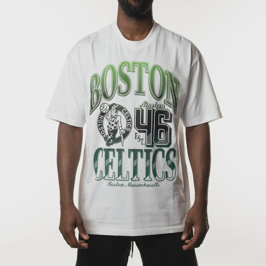 NEA-F10 (New era nba rivals oversize tee boston celtics white) 82493500