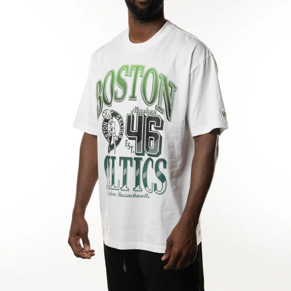 NEA-F10 (New era nba rivals oversize tee boston celtics white) 82493500