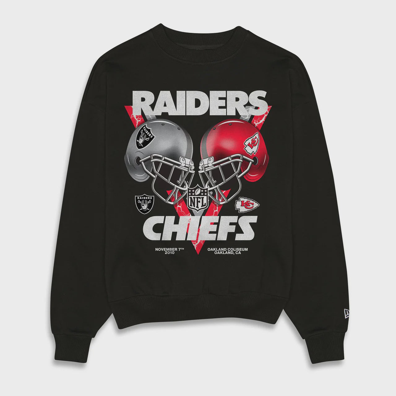 NEA-V9 (New era NFL rivals las vegas raiders oversize sweatshirt black) 82495500