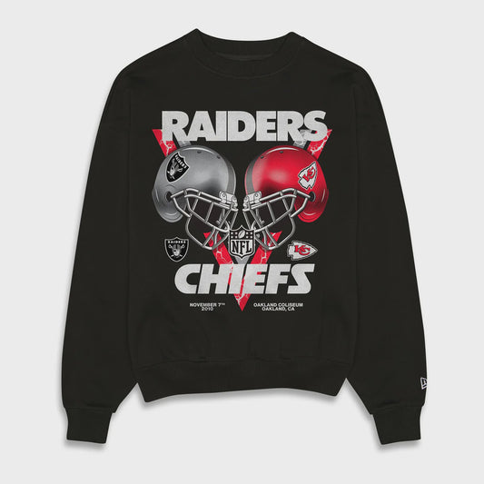 NEA-V9 (New era NFL rivals las vegas raiders oversize sweatshirt black) 82495500