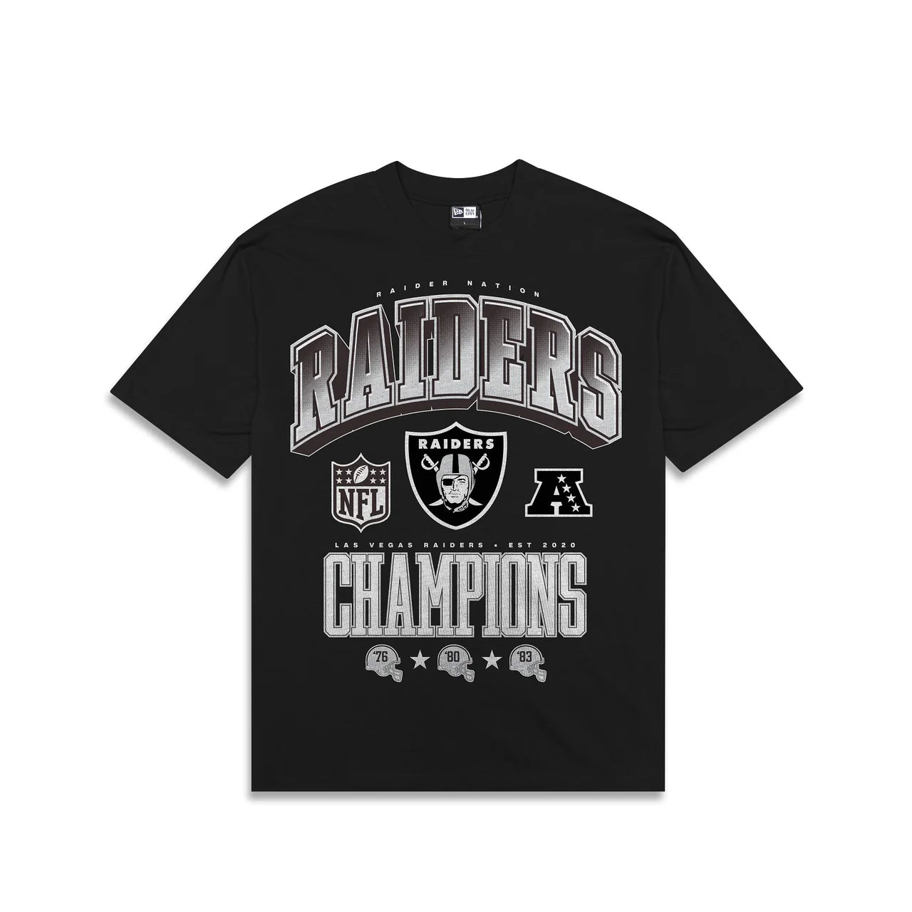 NEA-T9 (New era NFL rivals las vegas raiders oversize tee black) 82493000