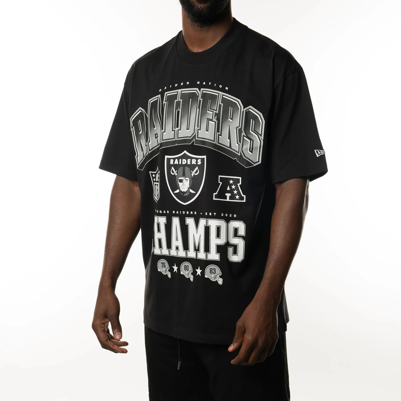 NEA-T9 (New era NFL rivals las vegas raiders oversize tee black) 82493000