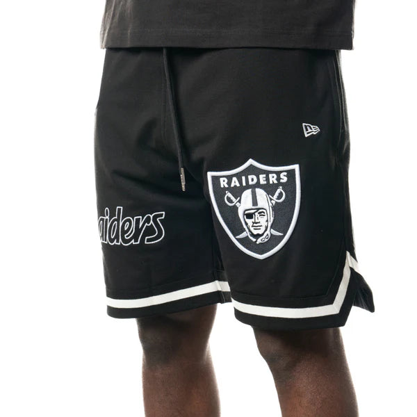 NEA-K10 (New era higher grade basketball style shorts las vegas raiders black) 82496500