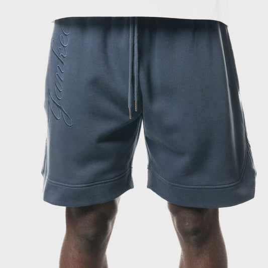 NEA-Y9 (New era washed MLB new york yankees basket ball style shorts oceanside blue) 82495500