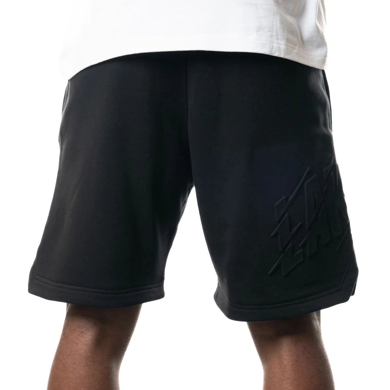 NEA-Q9 (New era tonal nba la lakers basketball style shorts black) 72495500