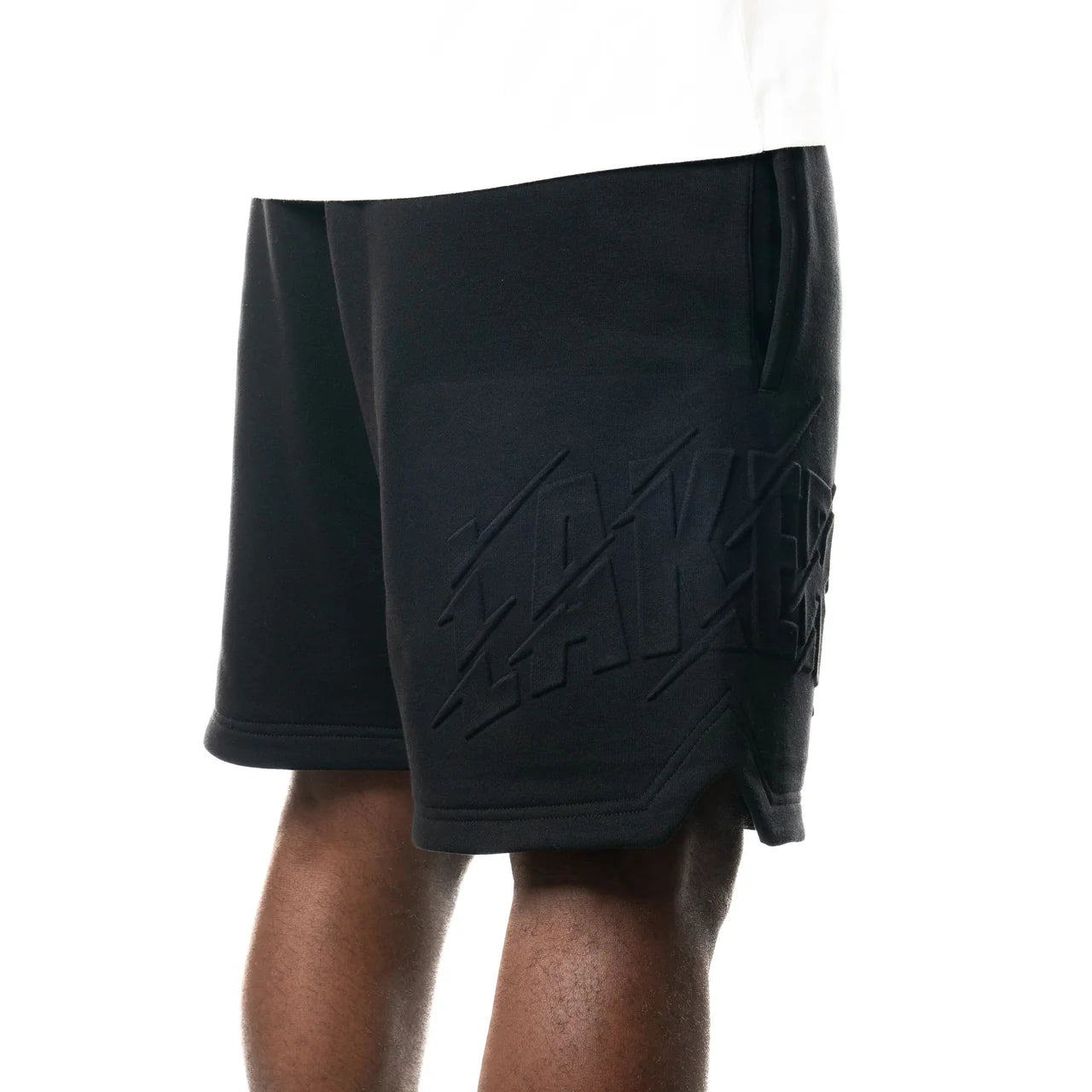 NEA-Q9 (New era tonal nba la lakers basketball style shorts black) 72495500