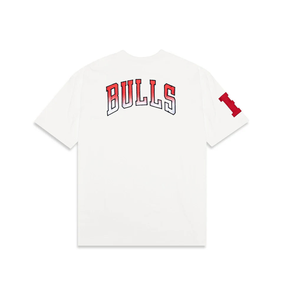 NEA-V10 (New era higher fade oversize tee chicago bulls white) 112494500