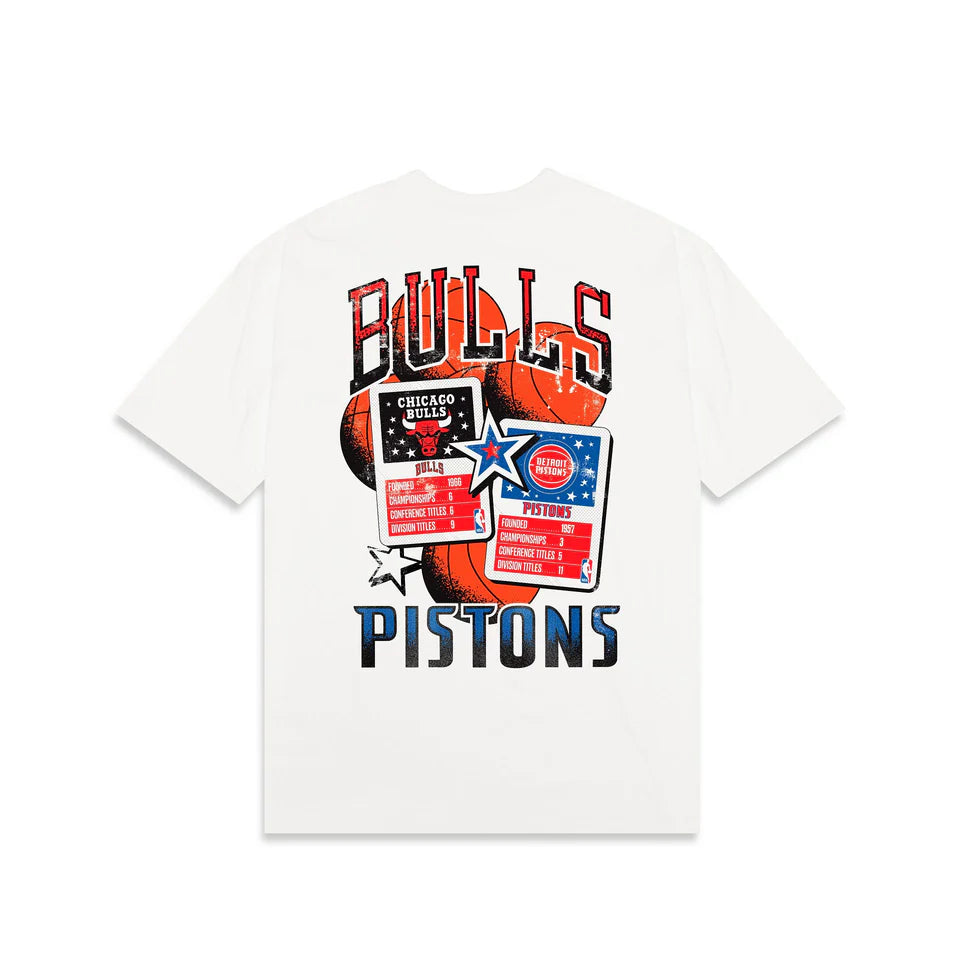 NEA-Z10 (New era NBA rivals oversize bulls & pistons tee white) 112493750