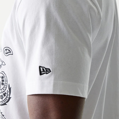 NEA-E12 (New era mlb oversize detroit tigers paisley tee white) 92594000