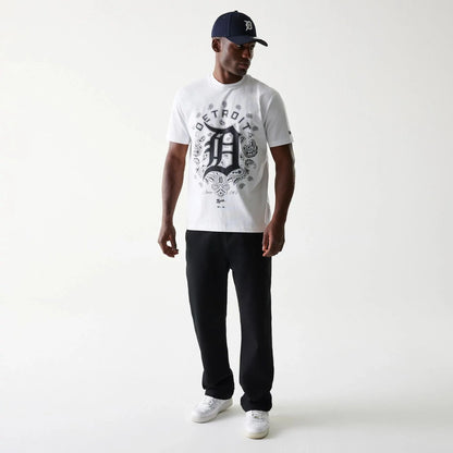 NEA-E12 (New era mlb oversize detroit tigers paisley tee white) 92594000