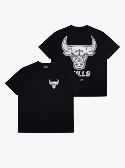 NEA-T13 (New era platinum chicago bulls tee black) 32694000