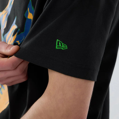 NEA-J13 (New era mlb new york yankees on fire oversize tee black) 12694000