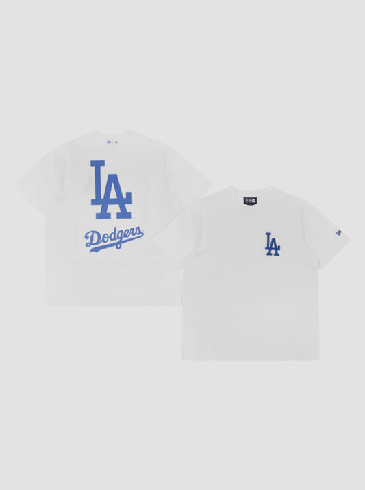 NEA-E13 (New era mlb world series los angeles dodgers oversize tee white) 12694000