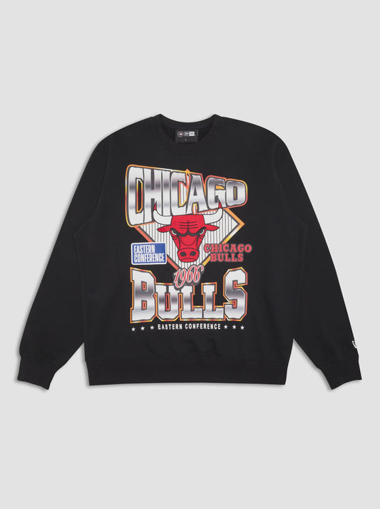 NEA-I14 (New era premium retro chicago bulls crewneck black) 52696500