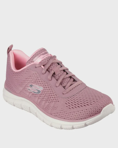 S-E12 (Skechers womens track new staple dark rose/pink) 72494880