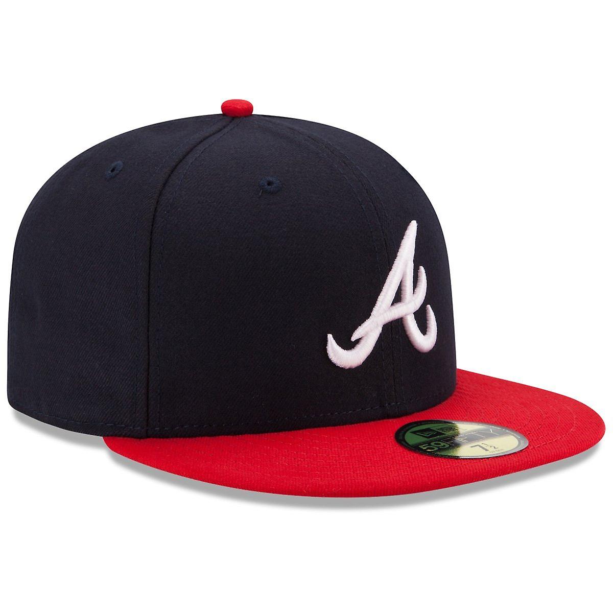 NEC-S52 (New era 5950 grey uv atlanta braves fitted hat) 62393750