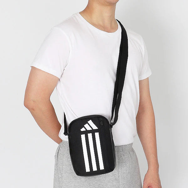 AE-G5 (Adidas essentials training shoulder organizer bag black/white) 62391687