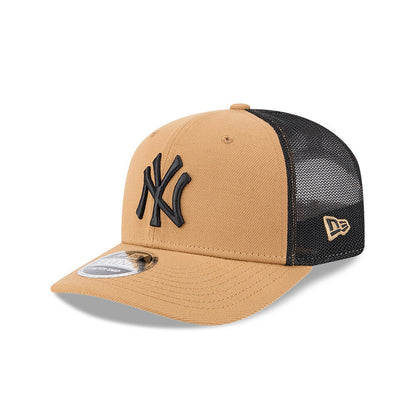 NEC-S68 (New era 970 new york yankees black mesh trucker snapback wheat/black osfm) 102592890