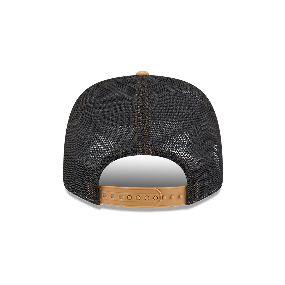 NEC-S68 (New era 970 new york yankees black mesh trucker snapback wheat/black osfm) 102592890