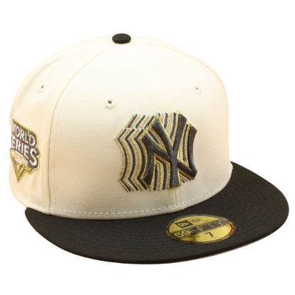 NEC-D71 (New era 5950 new york yankees 09 world series chrome/black fitted hat) 12693970