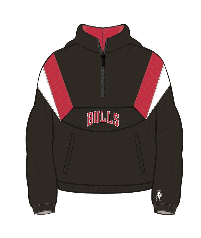 NBAA-N2 (Nba essentials nylon 1/4 zip anorak bulls black) 62398260