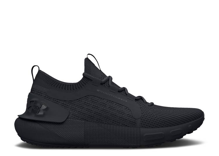 UA-O7 (Under armour hovr phantom 3 mens running shoes black/black) 723911304 UNDER ARMOUR