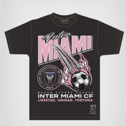 MNA-Q40 (Mitchell & ness inter miami stack tee black) 122493478