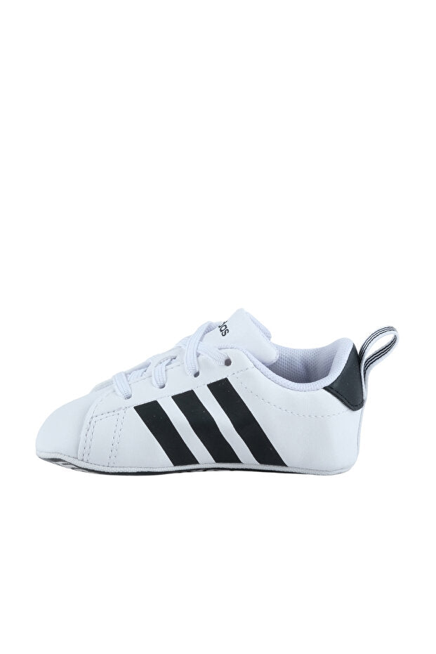 A-A73 (Adidas grand court crib baby first step shoes white/black) 72692646