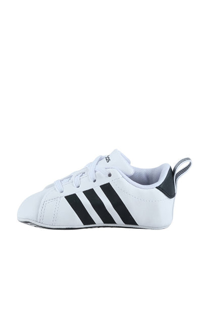 A-A73 (Adidas grand court crib baby first step shoes white/black) 72692646