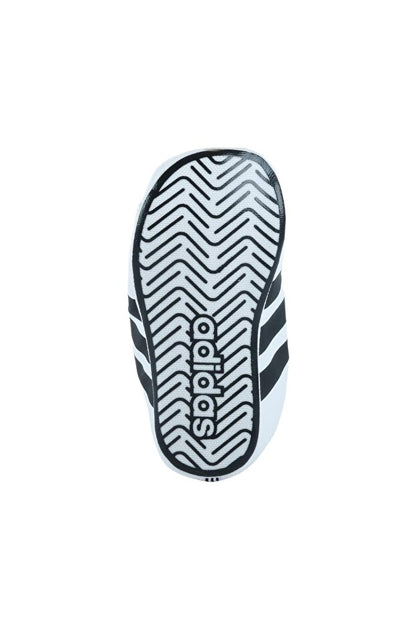 A-A73 (Adidas grand court crib baby first step shoes white/black) 72692646
