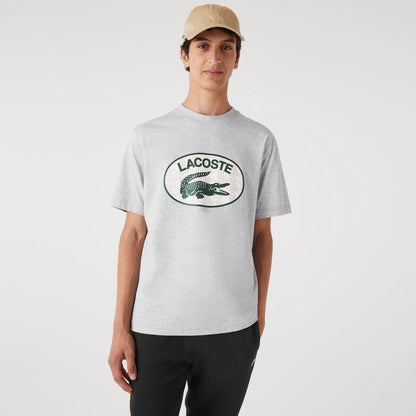 LCA-V15 (Lacoste monogram logo t-shirt silver chine) 32296304 LACOSTE