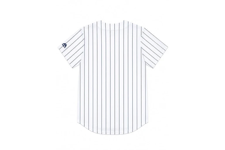 MJA-T15 (Majestic mlb new york yankees home replica button up jersey white/navy pinstripe) 82696087
