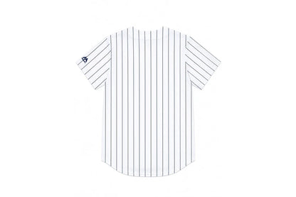 MJA-T15 (Majestic mlb new york yankees home replica button up jersey white/navy pinstripe) 82696087