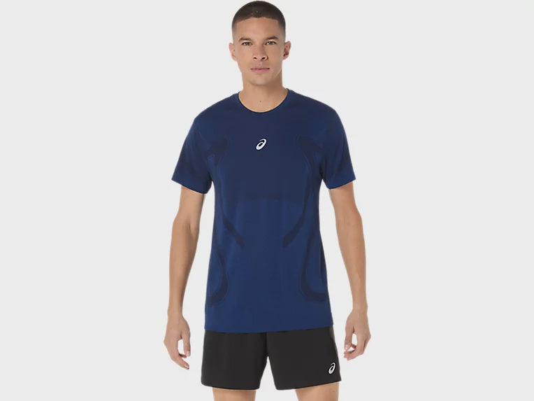 ASA-C2 (Asics road seamless short sleeve top midnight) 82694500