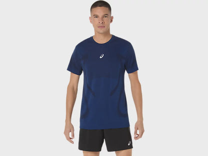 ASA-C2 (Asics road seamless short sleeve top midnight) 82694500