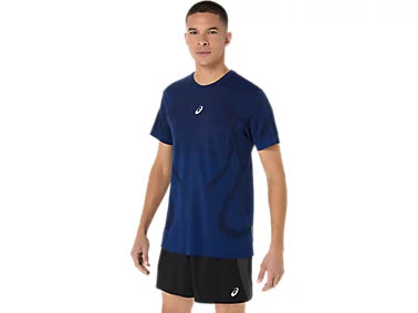 ASA-C2 (Asics road seamless short sleeve top midnight) 82694500