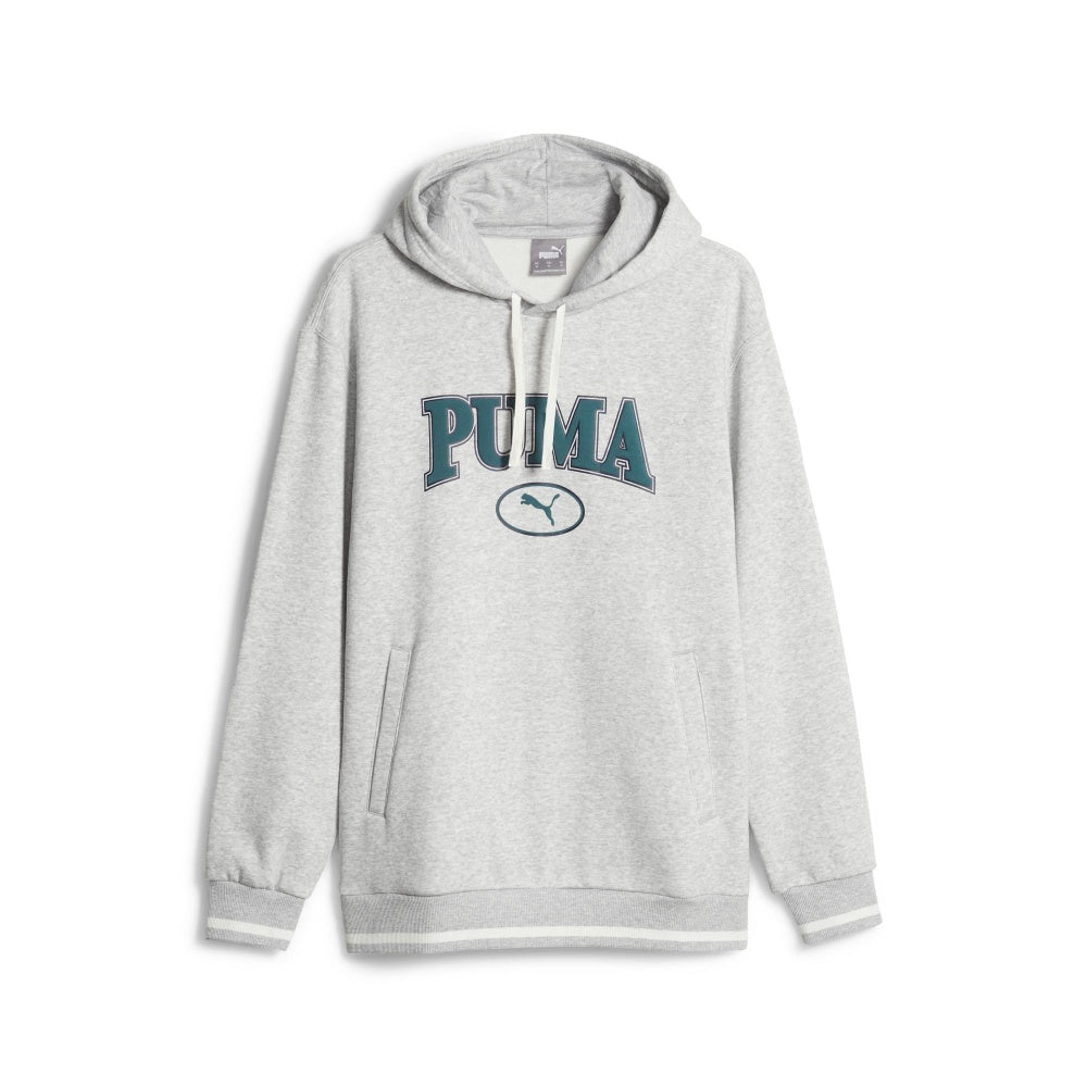 PA-F9 (Puma mens squad hoodie fleece light grey heather) 112395500