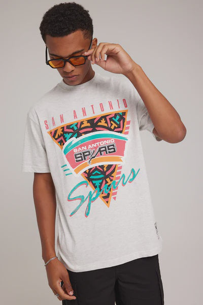 MNA-Z33 (Mitchell and ness tri logo tee spurs silver marle bros) 112393477