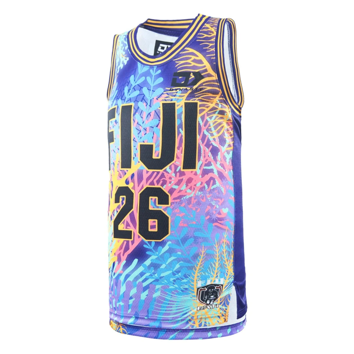 DY-H6 (Dynasty 2026 Fiji bati adults captains run basket ball singlet) 102695547
