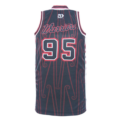 DY-U4 (Dynasty 2026 Nz warriors te arahi indigenous basketball singlet black) 82695043