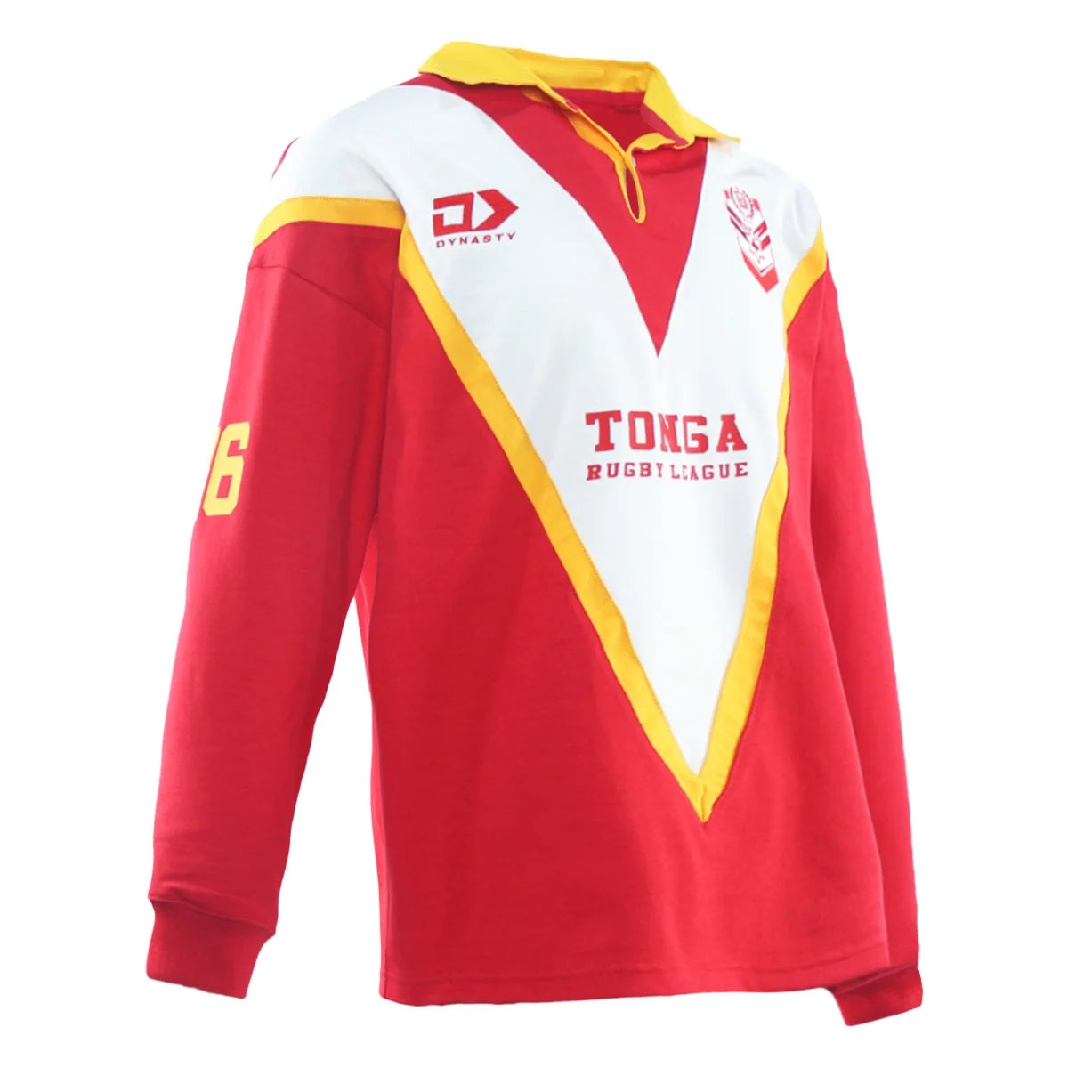 DY-B7 (Dynasty 2026 tonga rugby league adults long sleeve throwback polycotton jersey) 102697565