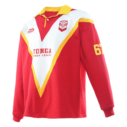 DY-B7 (Dynasty 2026 tonga rugby league adults long sleeve throwback polycotton jersey) 102697565